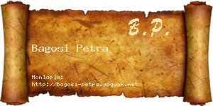 Bagosi Petra névjegykártya